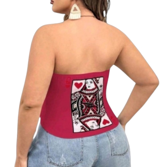 QUEEN OF HEARTS ♡ SEXY ♡ BANDEAU TOP ♡ 22w ♡ NWT - Picture 7 of 7